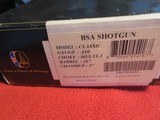 BSA Classic .410 SxS, 26 Inch barrels, 3 inch mag. SST, five choke tubes - 12 of 12