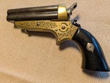 Rare Engraved L. Ghaye Sharps 30. CA Pepperbox - 2 of 5