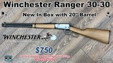 Winchester Ranger 30-30 - New In Box with 20
