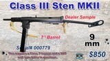 Class III Sten MKII 9mm