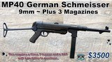 MP40 German Schmeisser 9mm plus 3 Magazines - 1 of 24