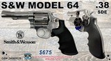 S&W Model 64-3 High Polish 38 Special