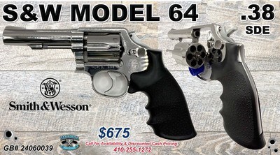S&W Model 64-3 High Polish 38 Special