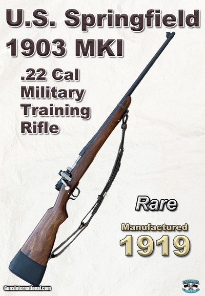 U.S. Springfield 1903 MKI .22cal trainer