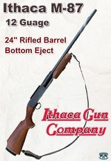 Ithaca M-87 12 Gauge with Rifled Barrel - 1 of 9