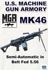 U.S. Machine Gun Armory MGA MK46 Belt fed 5.56 - 1 of 8