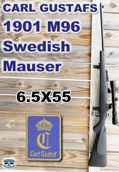 Carl Gustafs 1901 M96 Swedish Mauser 6.5x55 - Image 1 of 16