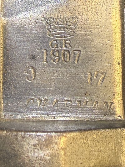 British Pattern 1907 Bayonet – Wilkinson – September 1917 – Original Scabbard - Image 3 of 6