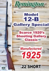 Remington Model 12-B Gallery Special .22 Short Pump Rifle