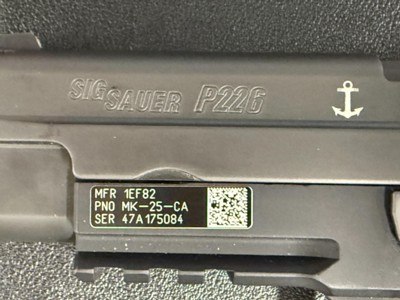 SIG SAUER P226 MK25-CA – 9MM - Image 3 of 11