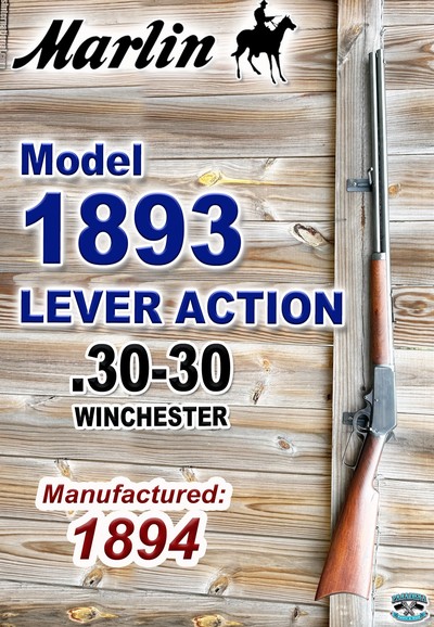Marlin Model 1893 Lever Action Rifle – .30-30 Winchester - Image 1 of 12