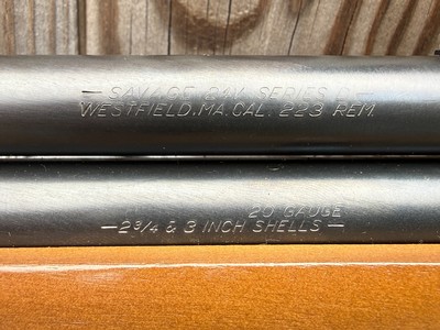 Savage Model 24V Series D Combination Gun – .223 Remington / 20 Gauge - Image 5 of 9