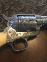 Colt Single Action Engraved Panel Scene Philadelphia Exposition- 2 of 7