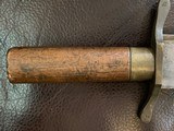 1830’S TEXAS CLIP POINT BOWIE KNIFE BRASS SPINE. - 4 of 9