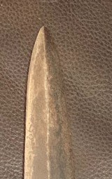 EARLY 1800’S BEAVERTAIL PADDLE INDIAN DAG KNIFE. - 3 of 6