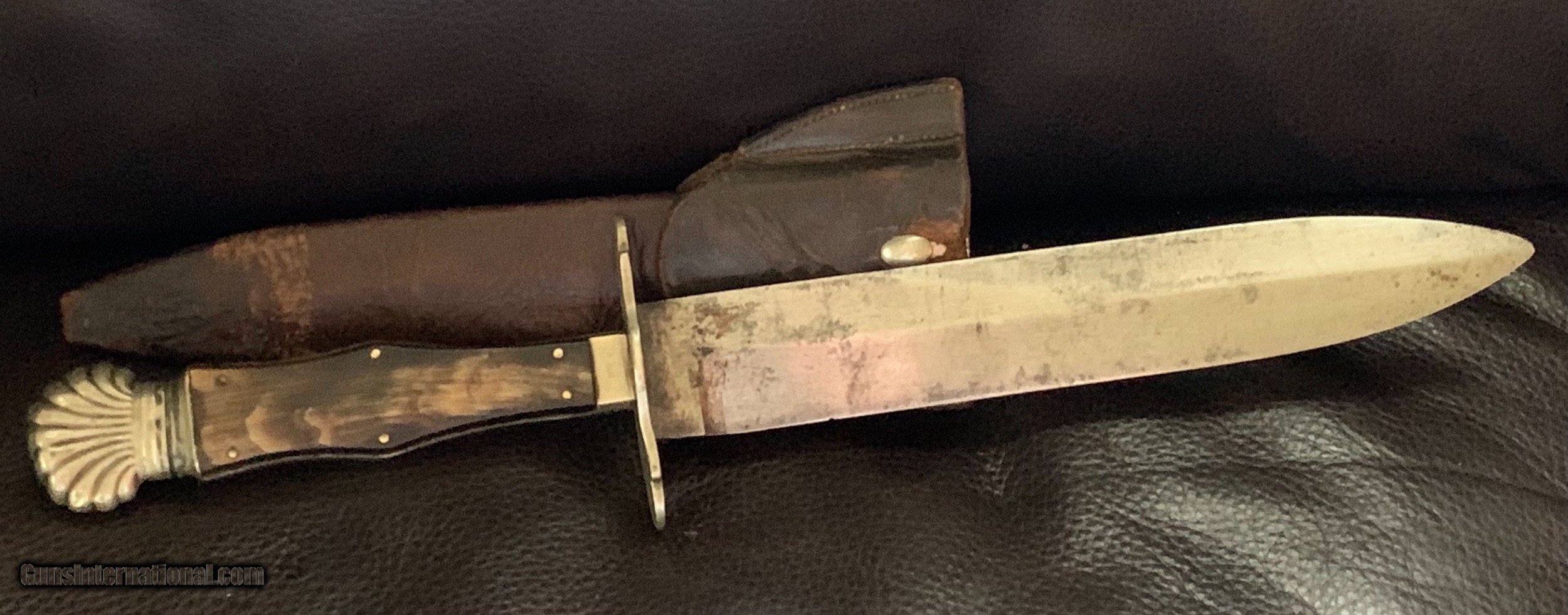 1800’s James Rodgers Royal Cutlery Claim Shell Bowie knife.