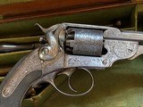EXCEPTIONAL FACTORY ENGRAVED & CASED CSA KERR PERCUSSION REVOLVER. - 7 of 11