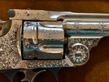 Factory Cased Panel scene engraved Smith & Wesson .38 cal. Revolver. Circa 1880. - 10 of 14