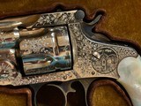 Factory Cased Panel scene engraved Smith & Wesson .38 cal. Revolver. Circa 1880. - 6 of 14