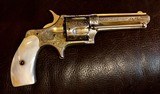 Factory Gold-Engraved Remington Smoot. Antique revolver. - 7 of 10