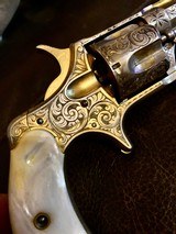 Factory Gold-Engraved Remington Smoot. Antique revolver. - 1 of 10