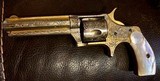 Factory Gold-Engraved Remington Smoot. Antique revolver. - 4 of 10