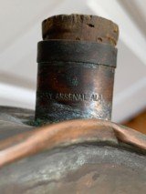 CIVIL WAR TEXAS CONFEDERATE CANTEEN. MARKED MONTGOMERY ARSENAL ALA. - 5 of 6