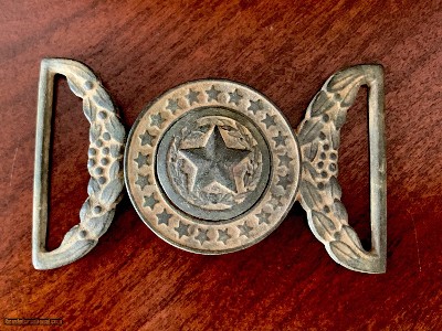 Iconic Texas confederate Civil War Buckle.