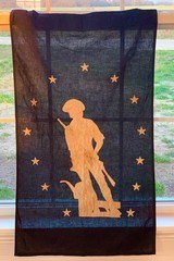 REVOLUIONARY WAR BATTLEFIELD FLAG. CARRIED BY SERGEANT YORK LINDSAY IN BATTLE. - 9 of 10