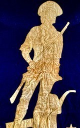 REVOLUIONARY WAR BATTLEFIELD FLAG. CARRIED BY SERGEANT YORK LINDSAY IN BATTLE. - 8 of 10