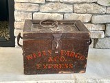 1800’s WELLS FARGO & CO EXPRESS GOLD STRONG BOX. - 1 of 8