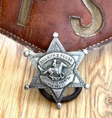 TORRANCE COUNTY NEW MEXICO SHERIFF’S POSSE STERLING SILVER BADGE-CHAPS-MARTINGALE. - 2 of 6