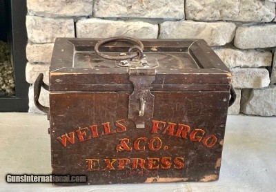 1800’s Wells Fargo & Co Express gold Strong Box.