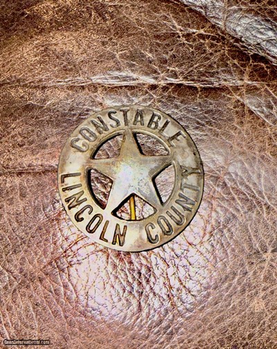 Rare Lincoln County Constable Badge.