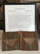 Recovered from Wounded Knee Massacre Indian Battle Shield & Buffalo Hide Wristlets. COA. - 4 of 11