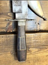 1800’s JD CHEVALIER NEW YORK BOWIE KNIFE. - 4 of 6