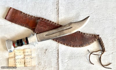 Hugh WW11 BOWIE KNIFE MADE BY JACK SOLER. ALLENTOWN PA.