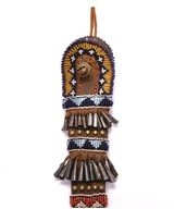 AMAZING 1800’S APACHE INDIAN BEADED AWL CASE. - 3 of 3