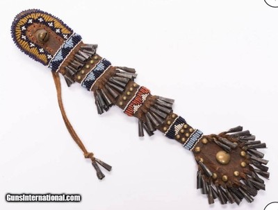 AMAZING 1800 S APACHE INDIAN BEADED AWL CASE.