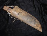 EXCELLENT 1800’S SIOUX INDIAN KNIFE & SHEATH. - 2 of 3