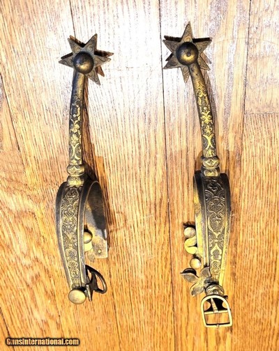 Gold Confederate General C. S. A. Spurs.