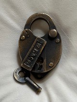 1875 Wells Fargo & Co Brass Lock. - 1 of 4