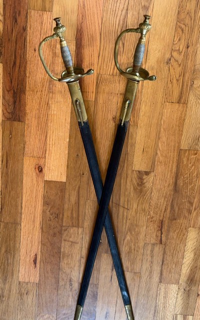 Pair 1800 s German Swords. Presentation pair.