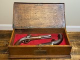 Presentation Antique Naval Percussion Pistols w/ Box - 1 of 11