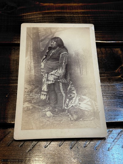 Rare Apache Indian War Chief Photo.