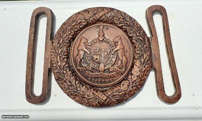 MISSOURI CONFEDERATE TWO PIECE INTERLOCKING BUCKLE.