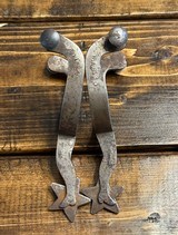 OKLAHOMA’S FAMOUS COWBOY WILL ROGERS PERSONAL GAL-LEG SPURS. - 3 of 3