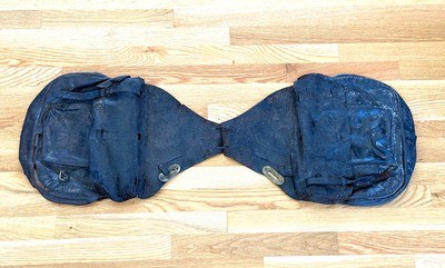 LITTLE BIG HORN SURVIOR PETER THOMPSON SADDLE BAGS. (MEDAL OF HONOR)