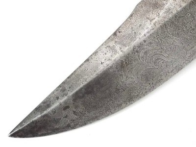 Civil War Bowie knife. Etched blade. C. S. - Image 9 of 14