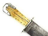 Civil War Bowie knife. Etched blade. C. S. - Image 2 of 14